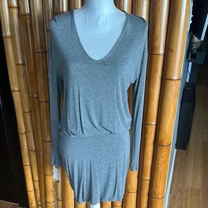 Gray Long Sleeve Dress